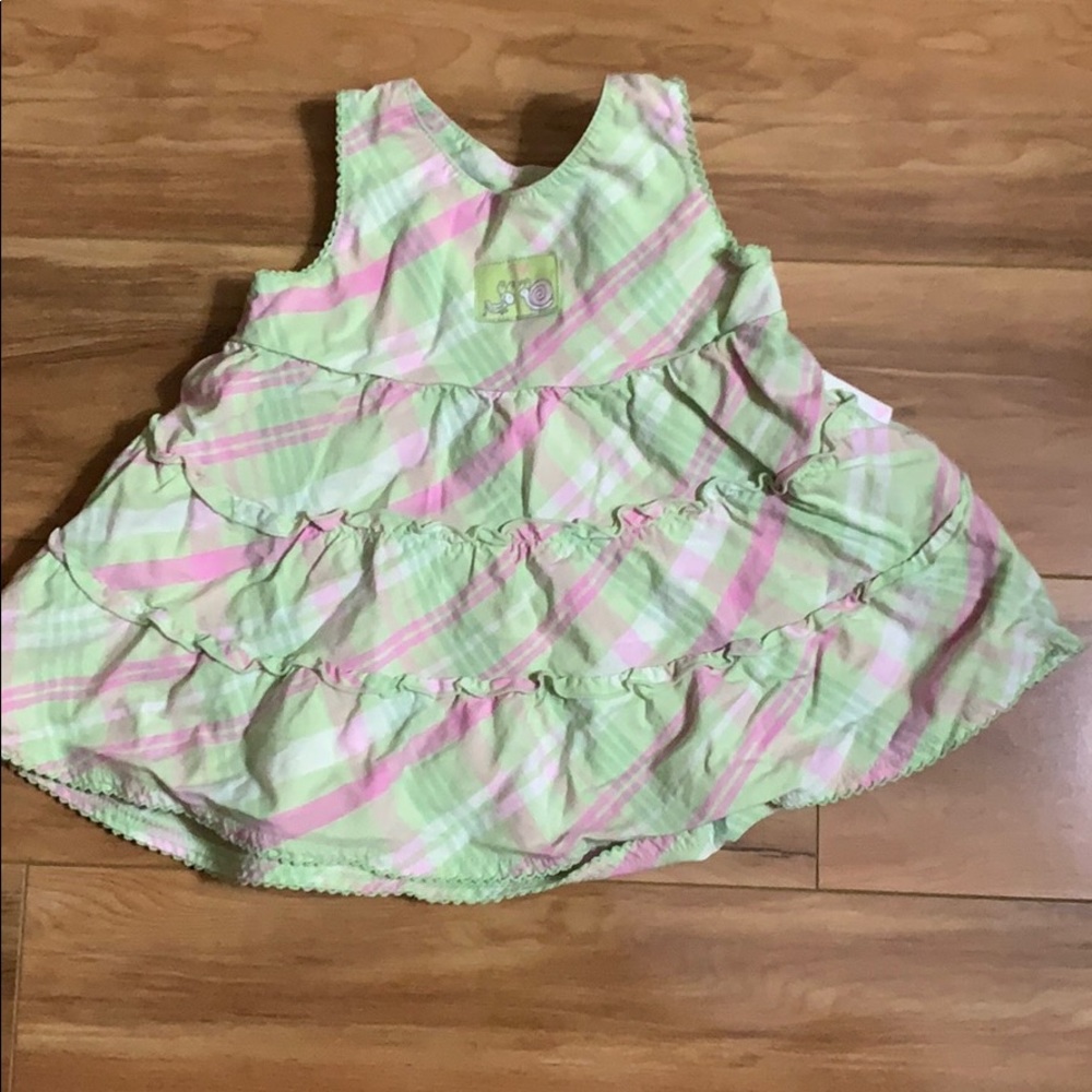 Pink and Green Plaid Dress